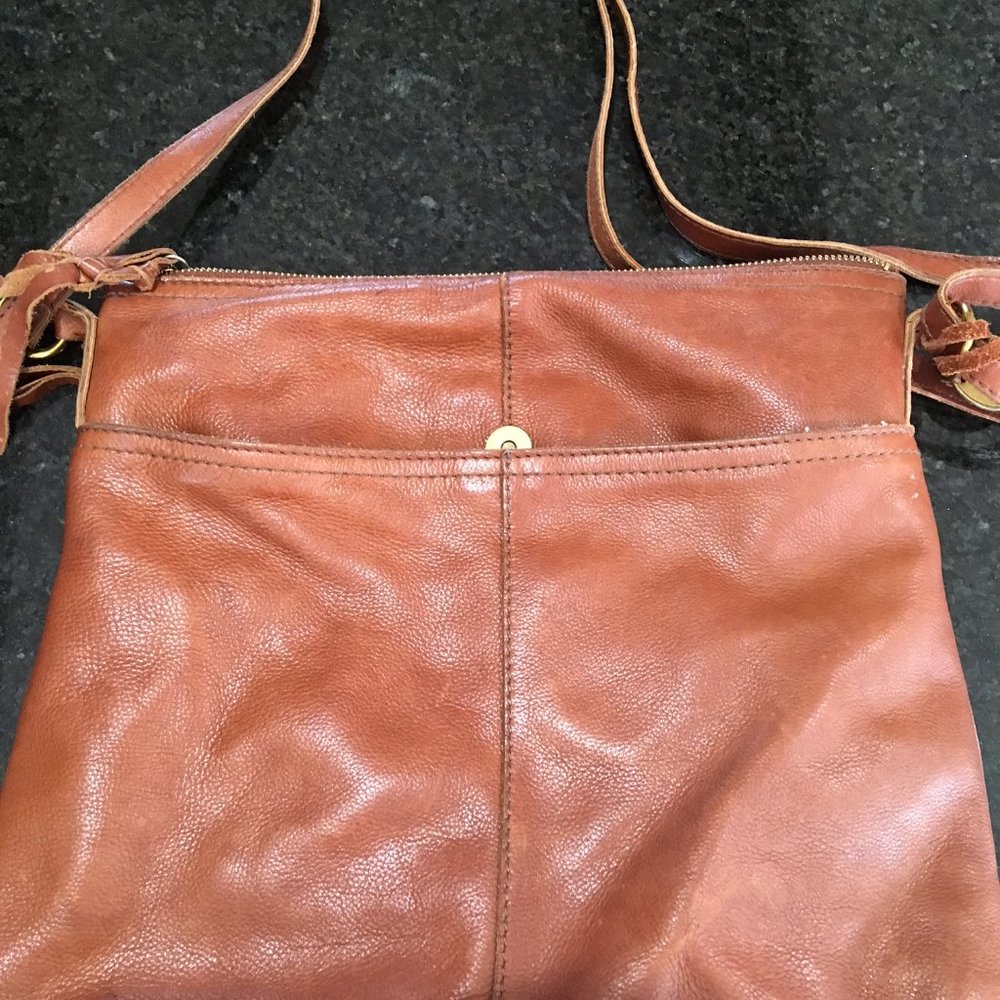 Margot Rich Brown Leather Crossbody Bag